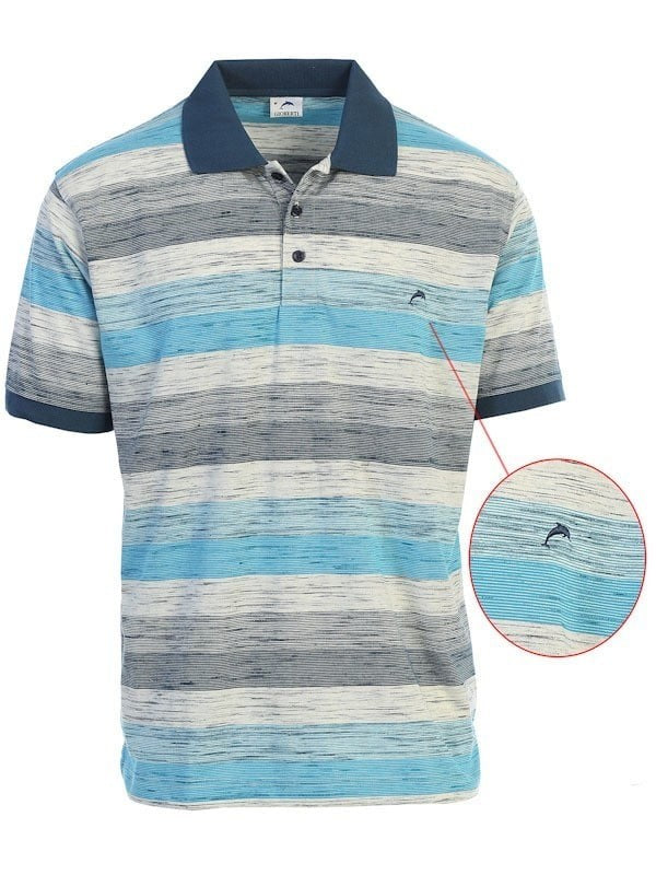 PS-943 Men's Striped Polo Shirt S-3XL
