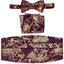 CM-93P-MEN'S ADJUSTABLE PAISLEY CUMMERBUND SET