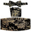 CM-93P-MEN'S ADJUSTABLE PAISLEY CUMMERBUND SET