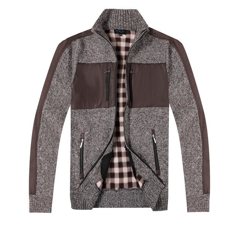 SW-914-Men's Patch Design Sweater