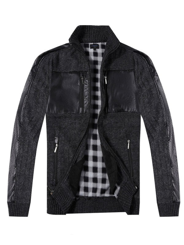 SW-914-Men's Patch Design Sweater
