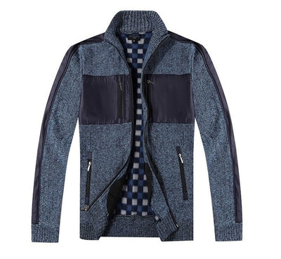 SW-914-Men's Patch Design Sweater