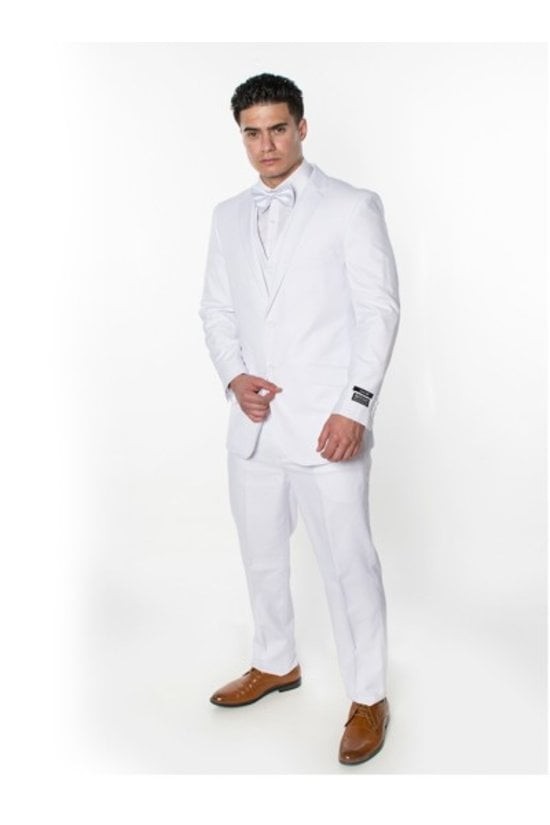 8745-WHITE-3PC-SLIM-REGULAR-SIZE 34R-44R