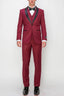 8745-TUX-L-BURGUNDY-3PC-SLIM-SHORT-SIZE 34S-46S