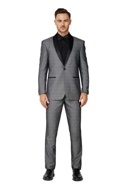 2645 -TUX-GRAY-2PC-SLIM-LONG-SIZE 38L-54L
