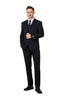 8703-BLACK-CHECKER-3PC-SLIM-REGULAR-SIZE 34R-44R
