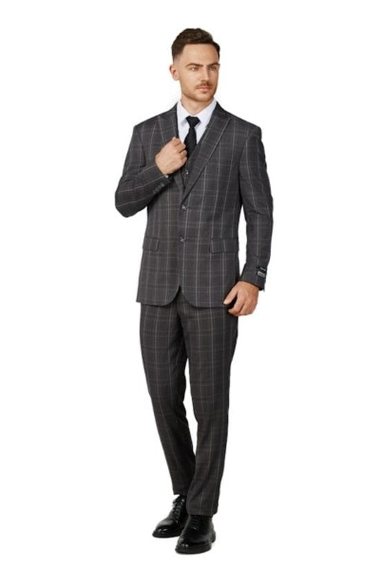8703-CHAR-CHECKER-3PC-SLIM-LONG-SIZE 38L-56L