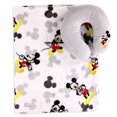 MICKEY MOUSE Baby Blanket & Neck Pillow Pack of 4