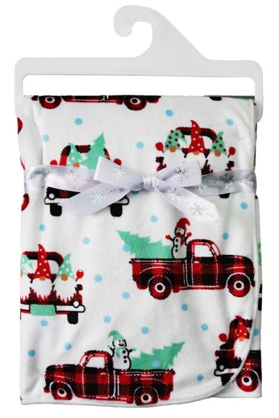 BABY'S FIRST CHRISTMAS Plush Blanket Pack of 4