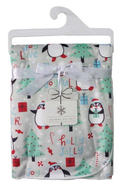 BABY'S FIRST CHRISTMAS Plush Blanket Pack of 4