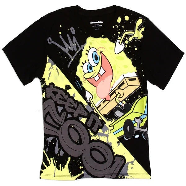 SPONGE BOB Boys Youth T-Shirt Pack of 6 SIZE 8-16