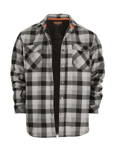 FJ-91-Men's Checkered Flannel Jacket