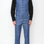 2150-CHECKER-BLUE-3PC-SLIM-LONG-SIZE 38L-56L