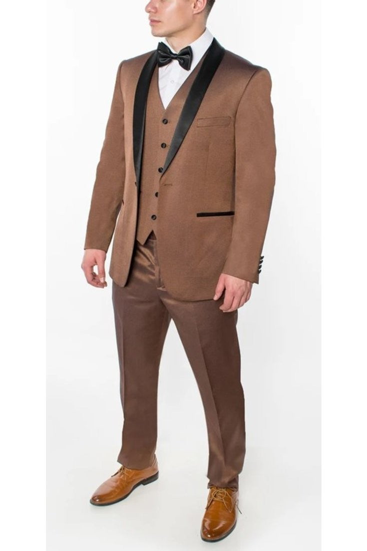 2645-TUXEDO-BROWN-3PC-SLIM-REGULAR-SIZE 34R-44R