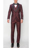 0408-TUX-SHINY-MAROON-3PC-SLIM-LONG-SIZE 38L-54L
