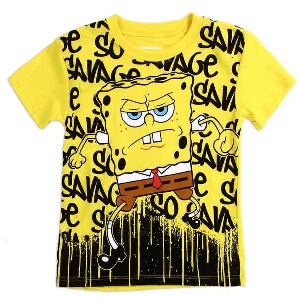 SPONGE BOB Boys Toddler T-Shirt Pack of 6