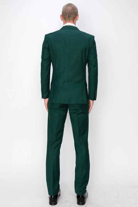 8745-FOREST-GREEN-3PC-SLIM-REGULAR-SIZE 34R-44R