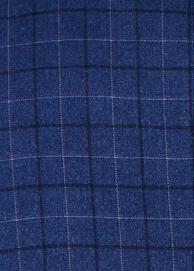 1502-BLUE-CHECKER-3PC-SLIM-REGULAR-SIZE 46R-56R