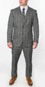 1500-CHECKER-GRAY-3PC-SLIM-REGULAR-SIZE 46R-56R