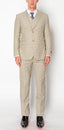 1051-BEIGE-CHECKER-3PC-SLIM-REGULAR-SIZE 46R-56R