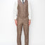 7271-BROWN-CHECKER-3PC-SLIM-REGULAR-SIZE 46R-56R
