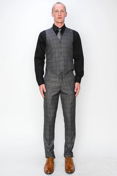 0727-CHAR-CHECKER-3PC-SLIM-REGULAR-SIZE 34R-44R