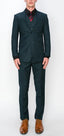 1074-TEXTURD-D-GREEN-3PC-SLIM-REGULAR-SIZE 46R-56R