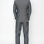 2645-SHINY-GRAY-TEXT-3PC-SLIM-REGULAR-SIZE 46R-56R