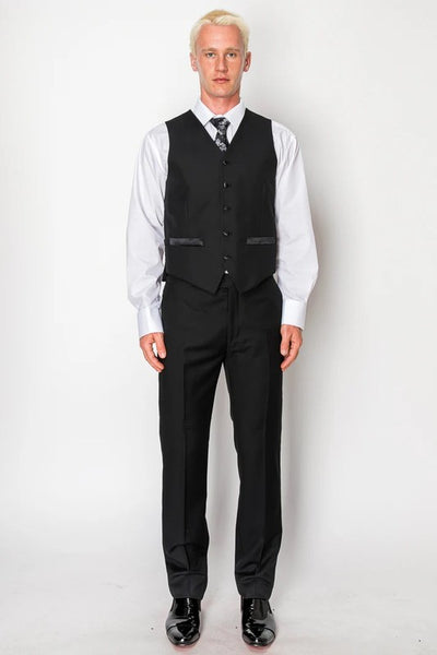 5608-BLACK-TEXTURED-3PC-SLIM-REGULAR-SIZE 34R-44R