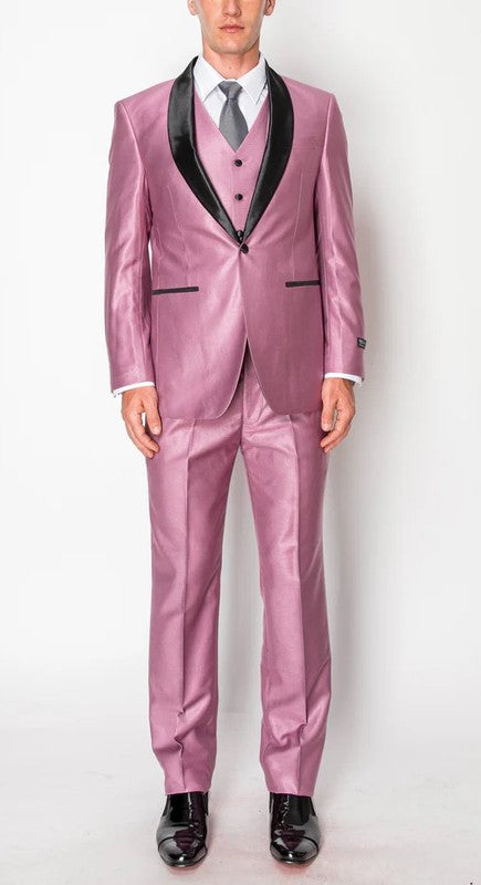 1889-TUX-SHINY-PINK-3PC-SLIM-REGULAR-SIZE 46R-56R