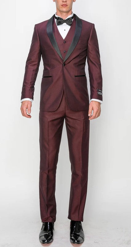 0408-TUX-SHINY-MAROON-3PC-SLIM-REGULR-SIZE 34R-44R