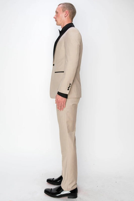 8745-TUX-BEIGE-3PC-SLIM-REGULAR-SIZE 46R-56R