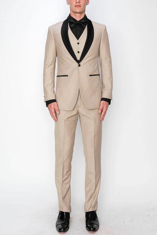 8745-TUX-BEIGE-3PC-SLIM-LONG-SIZE 38L-56L