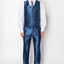 1803-PATERN-SHINY-BLUE-SLIM-REGULAR-SIZE 34R-44R