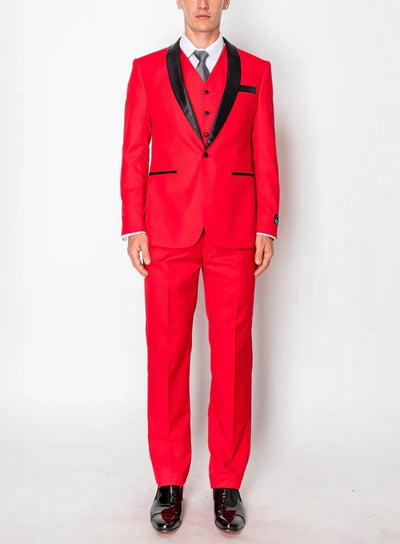 8745-TUXEDO-RED-3PC-SLIM-SHORT-SIZE 34S-46S