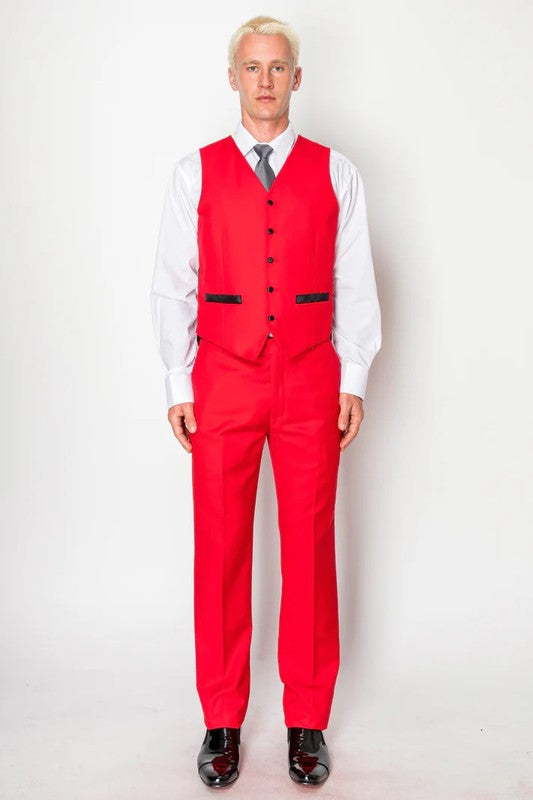 8745-TUXEDO-RED-3PC-SLIM-REGULAR-SIZE 34R-44R