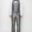 1889-TUX-SHINY-GRAY-3PC-SLIM-SHORT-SIZE 34S-46S