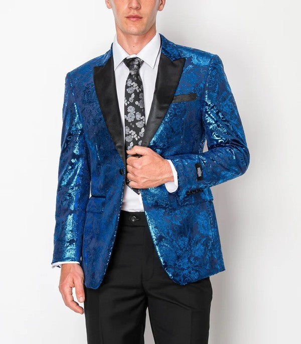8088-BLAZER-TUX-SHINY-BLUE-SIZE 34-44