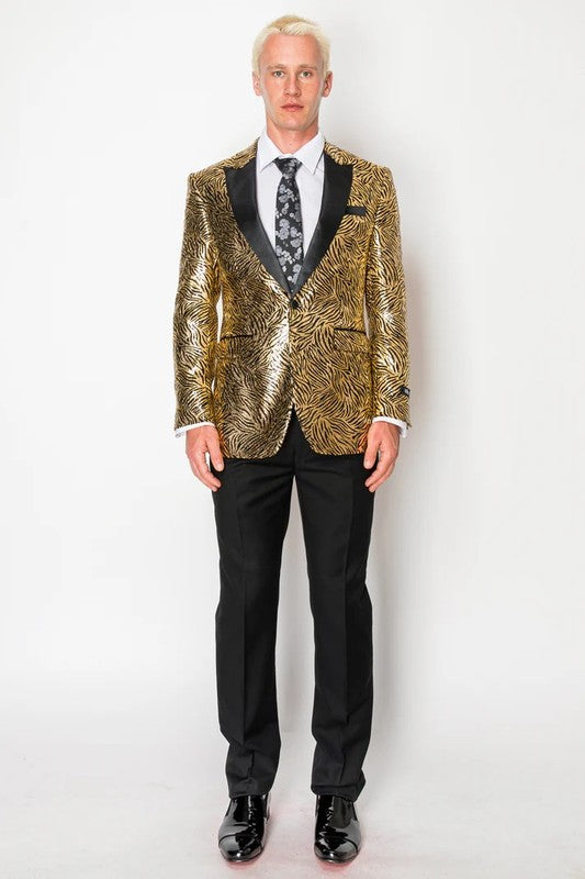 5881-BLAZER-TUX-GOLD-ZEBRA-SIZE 46-56