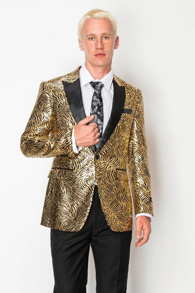 5881-BLAZER-TUX-GOLD-ZEBRA-SIZE 46-56