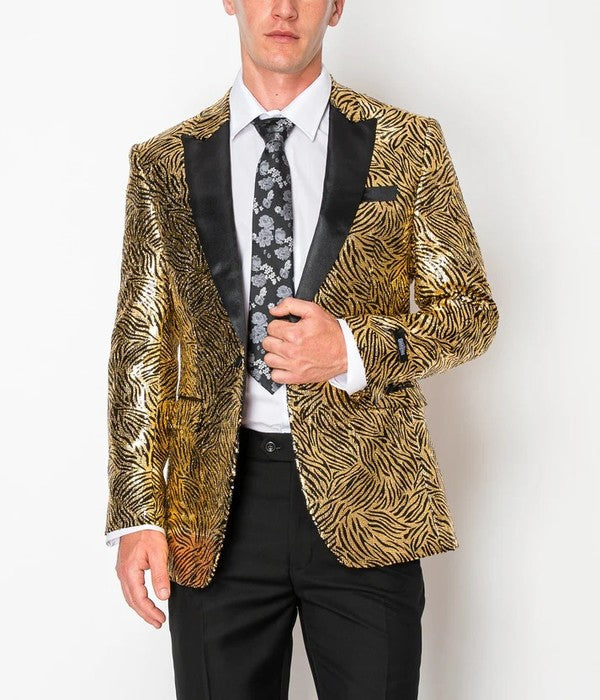 5881-BLAZER-TUX-GOLD-ZEBRA-SIZE 46-56