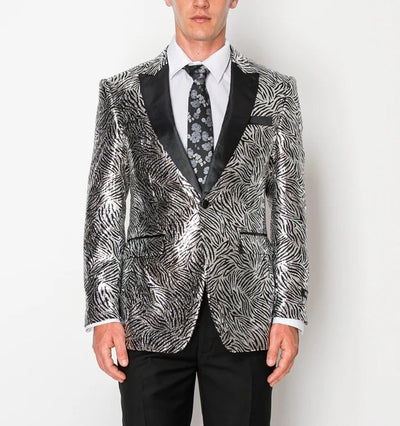 5880-BLAZER-TUX-SILVER-ZEBRE-SIZE 34-44