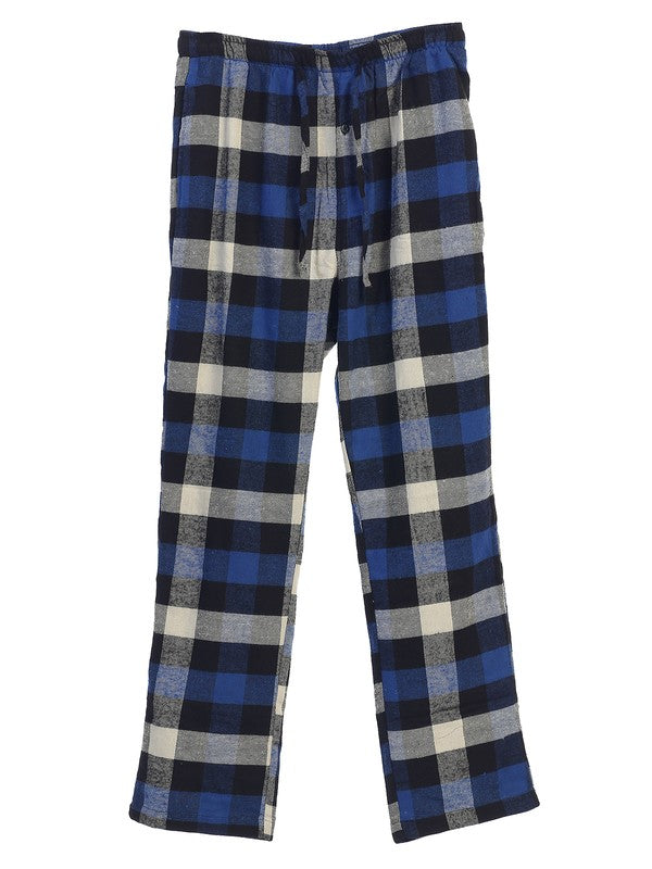 PJ-92-Men's Yarn Dye Flannel Pajama Pants