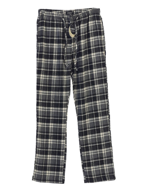 PJ-92-Men's Yarn Dye Flannel Pajama Pants
