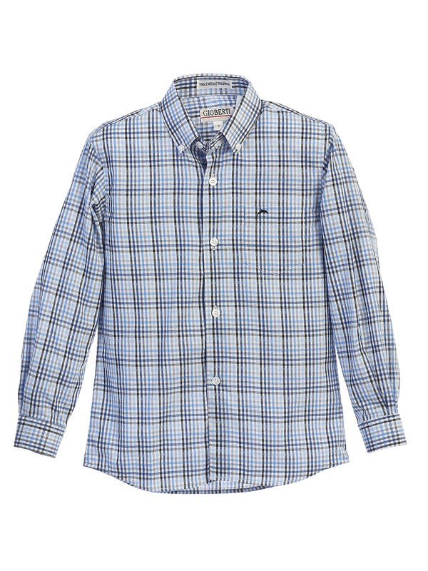 DS-83-OXFORD-PLAID-6 COLORS-SIZE 4-18