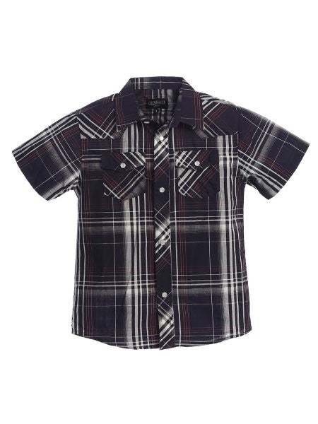 SS-22W-SHORT-WESTERN-DRESS-SHIRT-7 COLORS-SIZE 2-4