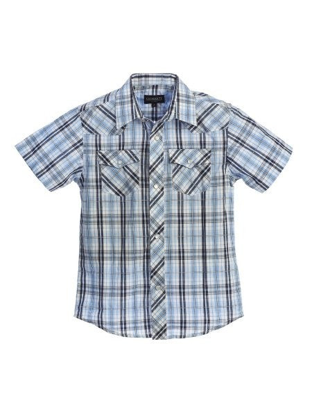 SS-22W-SHORT-WESTERN-DRESS-SHIRT-7 COLORS-SIZE 2-4