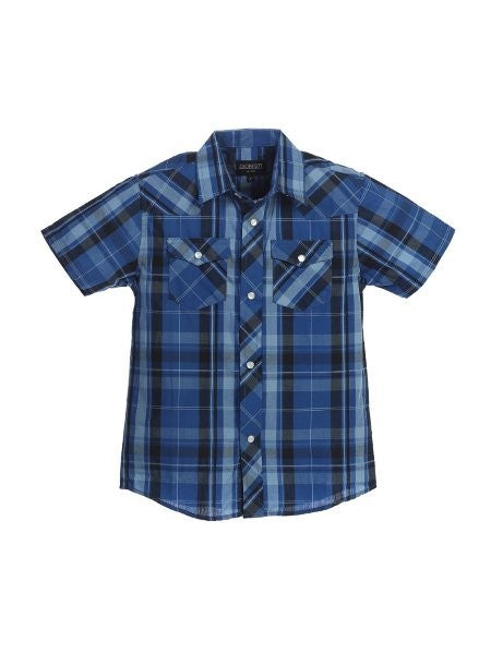 SS-22W-SHORT-WESTERN-DRESS-SHIRT-7 COLORS-SIZE 2-4