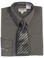 DS-85C-DRESS-SHIRT-WITH-TIE-5 COLORS-SIZE 8-18
