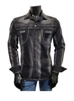 CSS-4001-BLACK-STRETCH-SLIM-LONG-SLEEVE